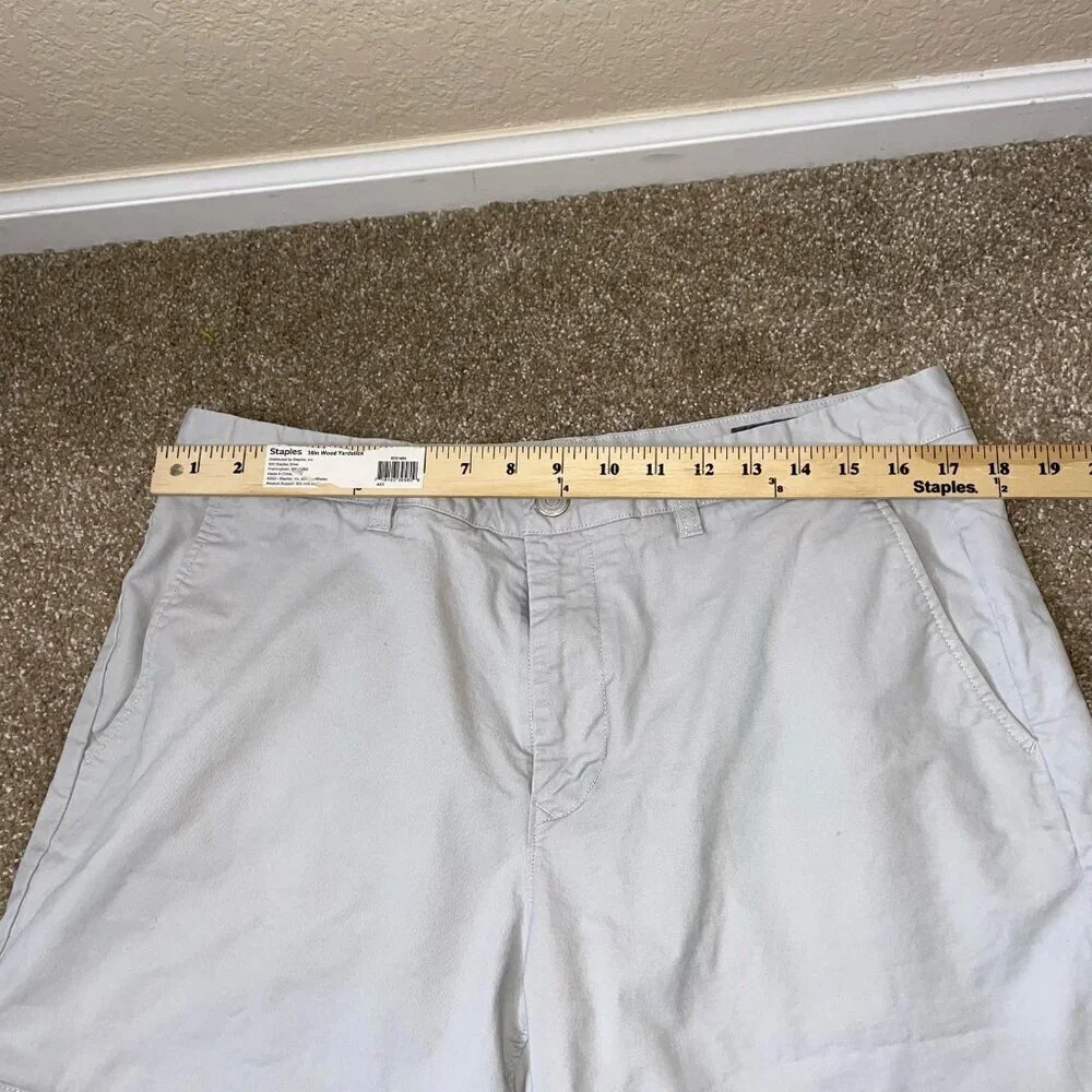 Bonobos shorts tan/khaki mid-rise cotton blend safari pockets SZ 35